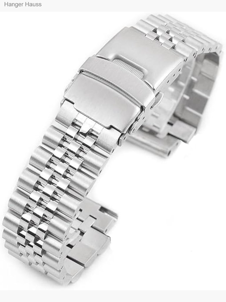 18mm Quick Release Jubilee Watch Band Stainless Steel For Q Timex